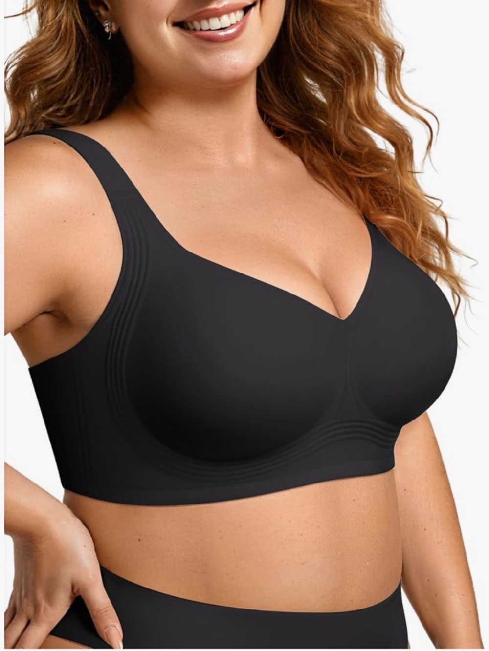 NWT: Viral Wireless Jelly Bra Black Size XL